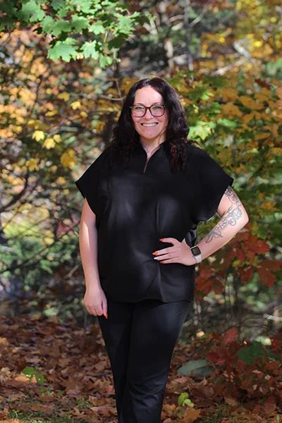 A headshot photo of Sarah Golden